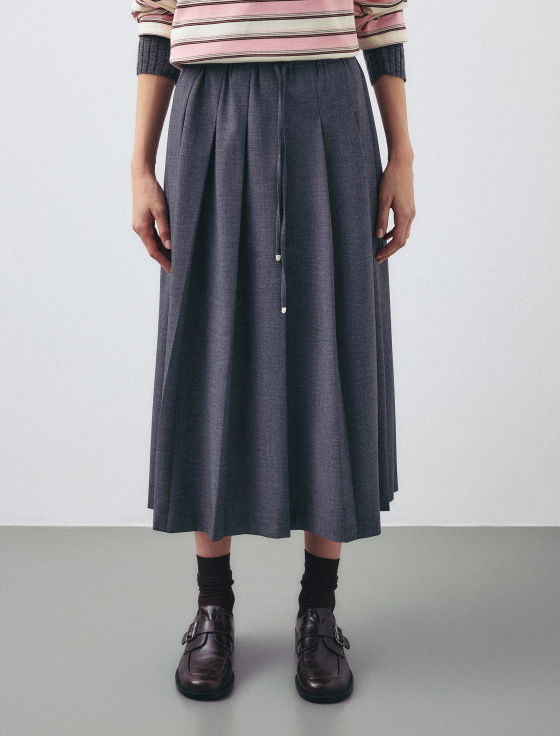 юбка миди в складку - цена, описание и отзывы - фото №4