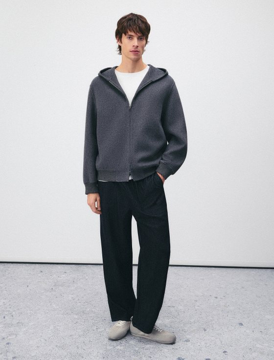 куртка-худи из смесовой шерсти - цена, описание и отзывы - фото №4