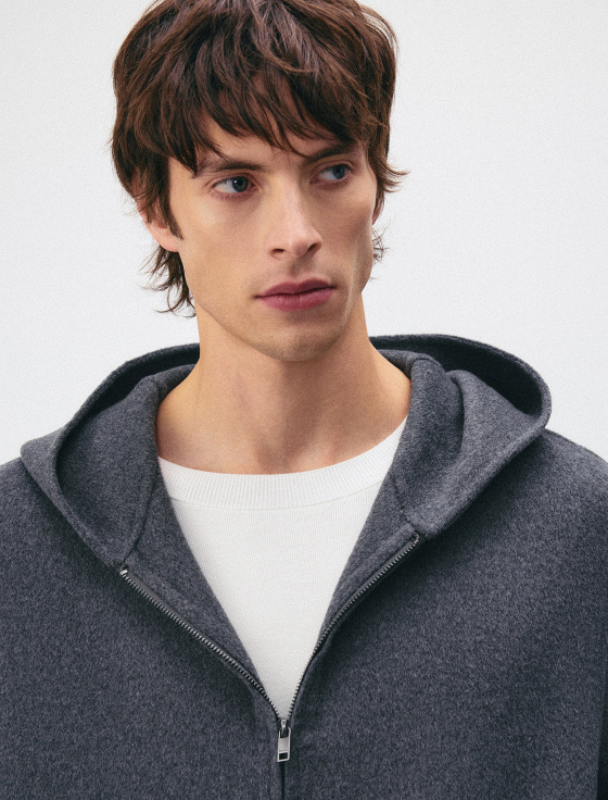 куртка-худи из смесовой шерсти - цена, описание и отзывы - фото №5