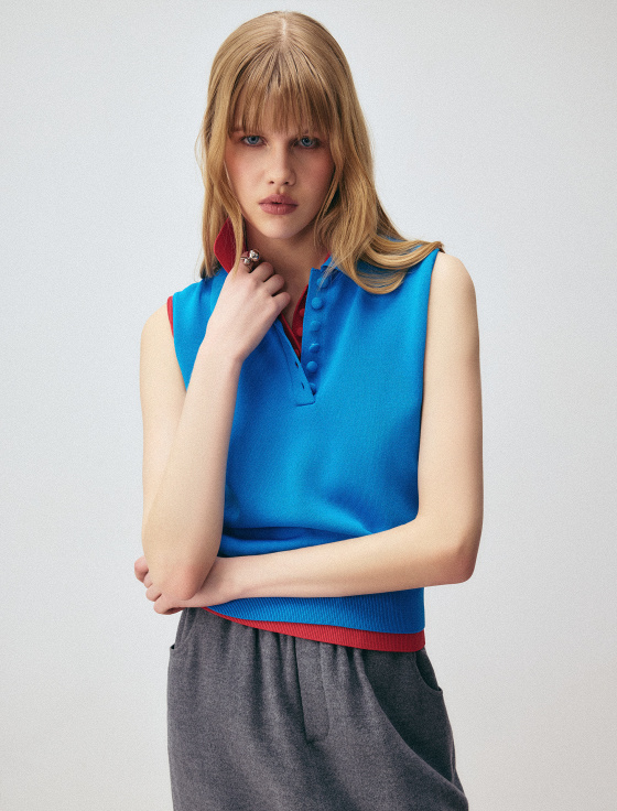 жилет из вискозы с отложным воротом - цена, описание и отзывы - фото №1