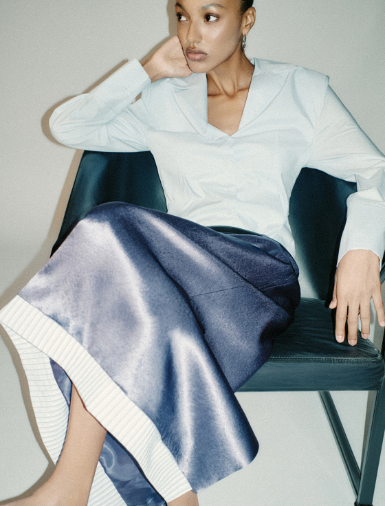 блуза из хлопка и тенсела - цена, описание и отзывы - фото №3