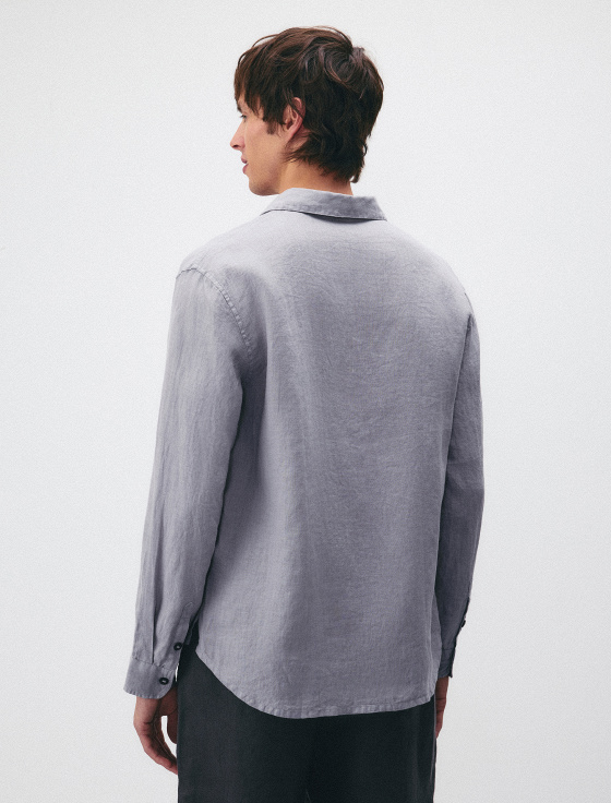 рубашка из 100% льна - цена, описание и отзывы - фото №3