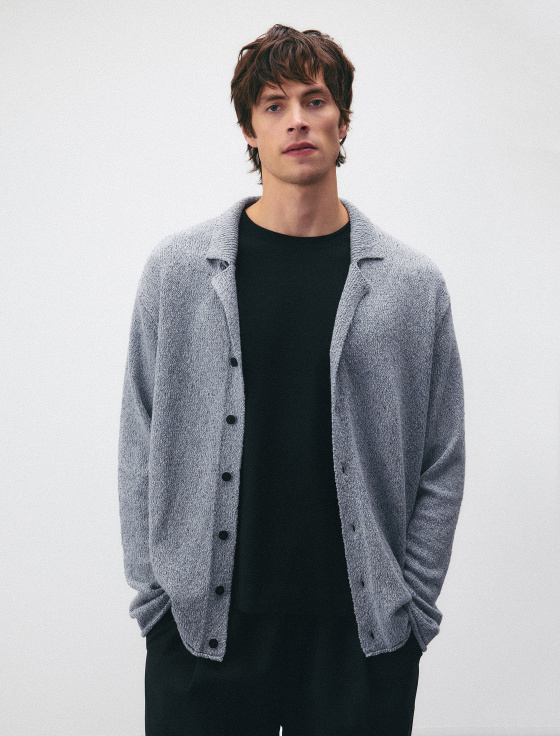 кардиган из хлопка, льна и шёлка - цена, описание и отзывы - фото №1
