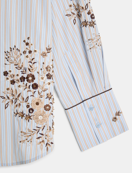 блуза из хлопка с цветочной вышивкой - цена, описание и отзывы - фото №9