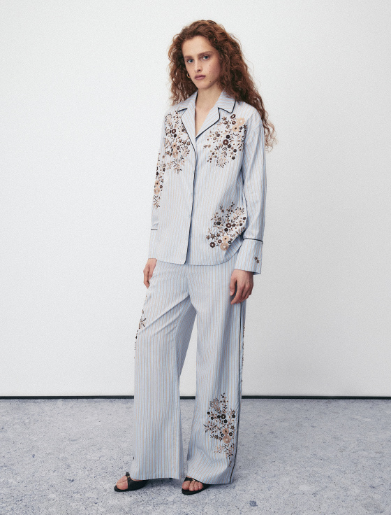 блуза из хлопка с цветочной вышивкой - цена, описание и отзывы - фото №4