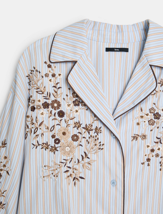 блуза из хлопка с цветочной вышивкой - цена, описание и отзывы - фото №7