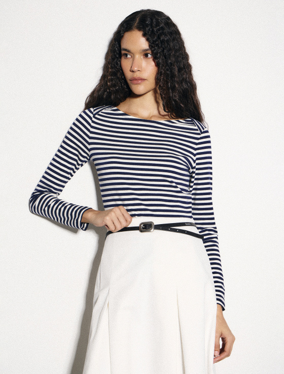 лонгслив в полоску - цена, описание и отзывы - фото №2