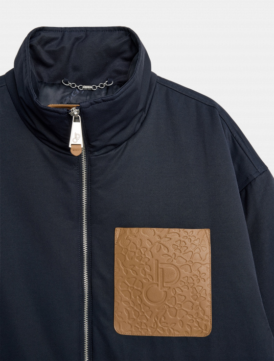 парка из хлопка с кожаным карманом - цена, описание и отзывы - фото №4