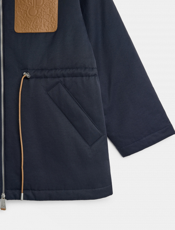 парка из хлопка с кожаным карманом - цена, описание и отзывы - фото №5