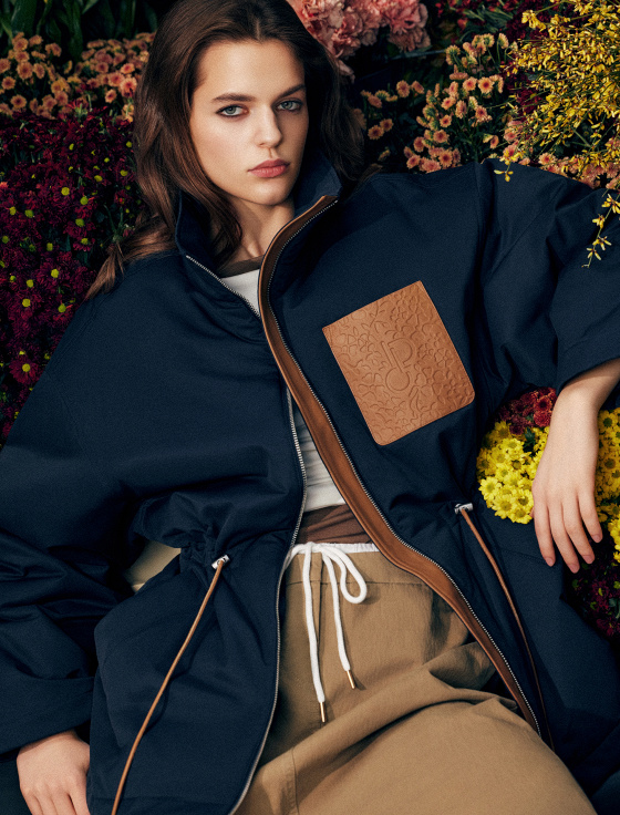 парка из хлопка с кожаным карманом - цена, описание и отзывы - фото №2