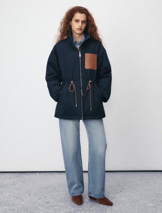 парка из хлопка с кожаным карманом - цена, описание и отзывы - фото №5