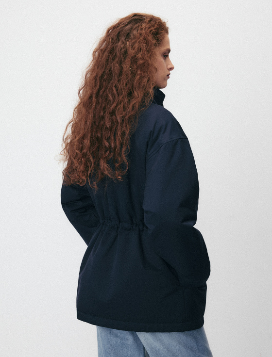 парка из хлопка с кожаным карманом - цена, описание и отзывы - фото №4