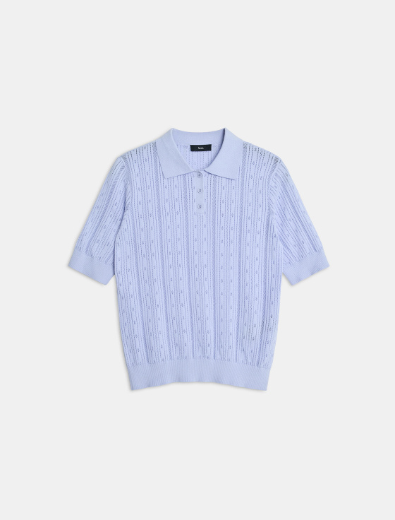 джемпер-поло из хлопка и шёлка - цена, описание и отзывы - фото №1