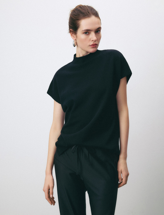 джемпер с коротким рукавом из 100% шерсти - цена, описание и отзывы - фото №2