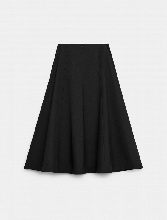 юбка-миди в складку из костюмной ткани - цена, описание и отзывы - фото №6