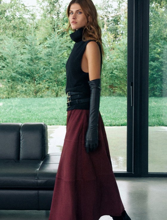 перчатки из кожи с кашемировым подкладом - цена, описание и отзывы - фото №2