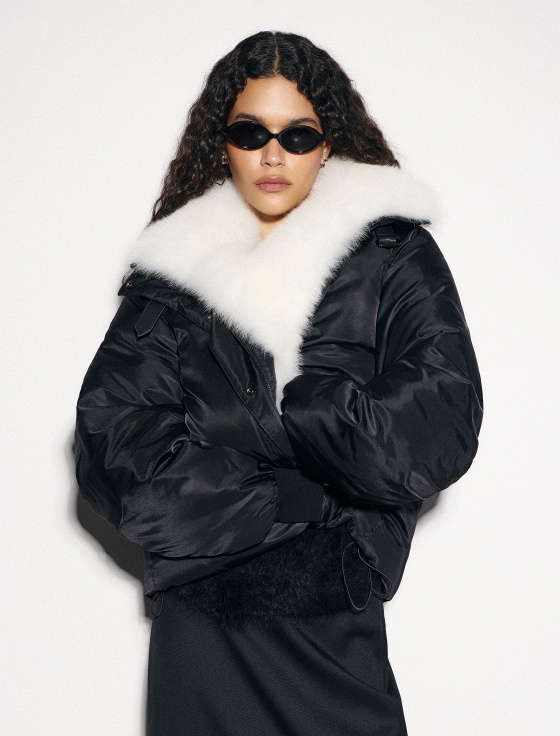 куртка с воротом из меха лисицы - цена, описание и отзывы - фото №3