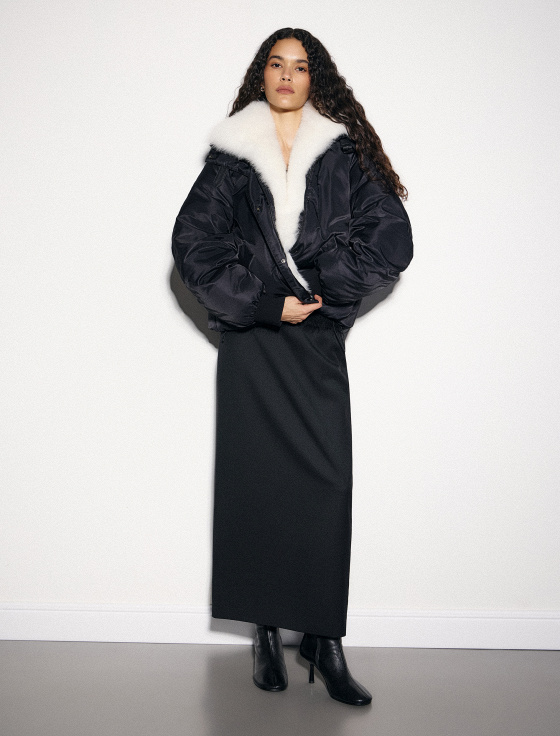 куртка с воротом из меха лисицы - цена, описание и отзывы - фото №4