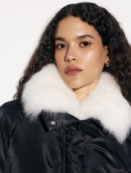 куртка с воротом из меха лисицы - цена, описание и отзывы - фото №7