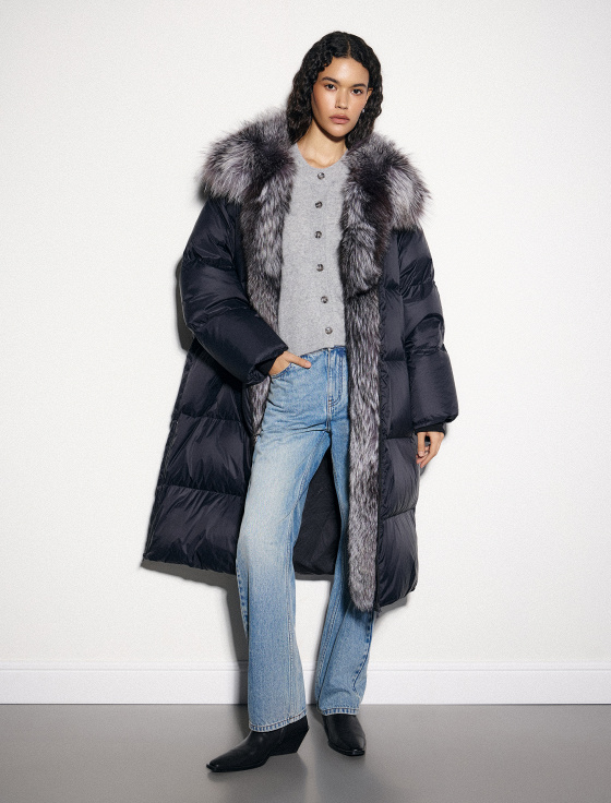 куртка с отделкой из меха песца - цена, описание и отзывы - фото №3