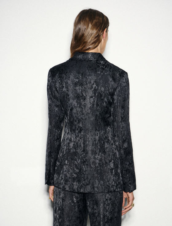 жакет жаккардовый с абстрактным рисунком - цена, описание и отзывы - фото №4
