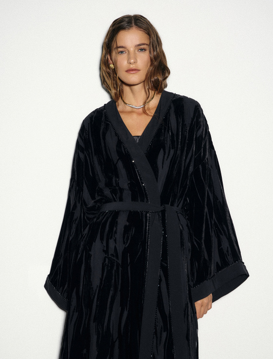 платье-кимоно из панбархата - цена, описание и отзывы - фото №3