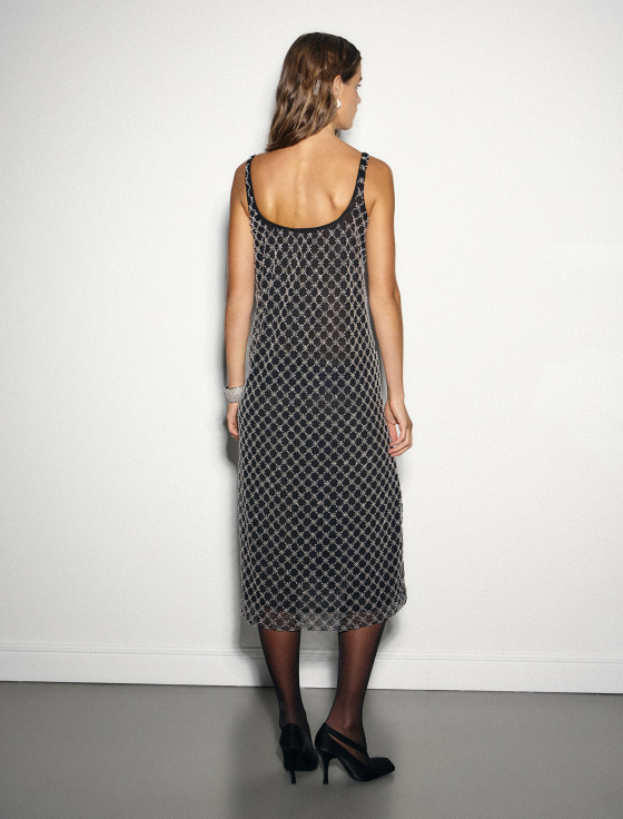 платье миди расшитое бисером и пайетками - цена, описание и отзывы - фото №4