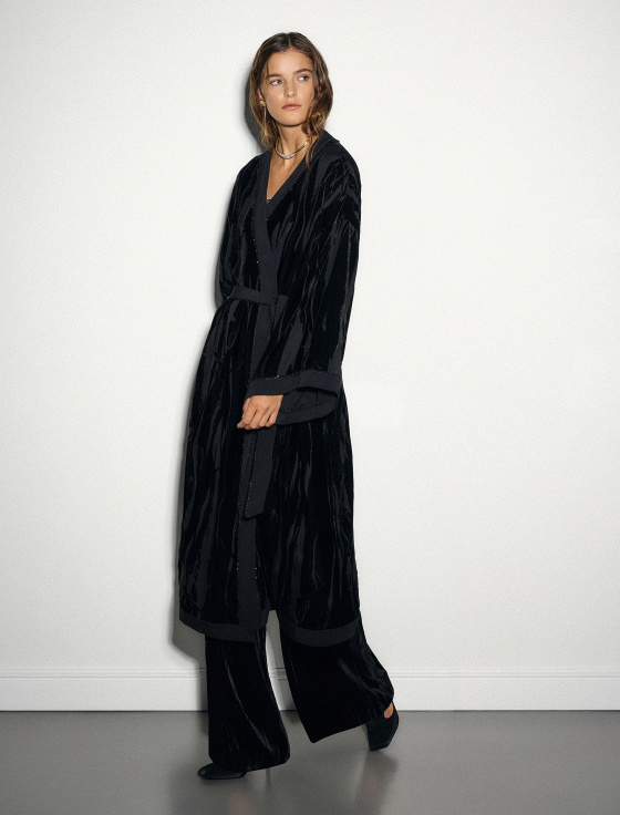 платье-кимоно из панбархата - цена, описание и отзывы - фото №2