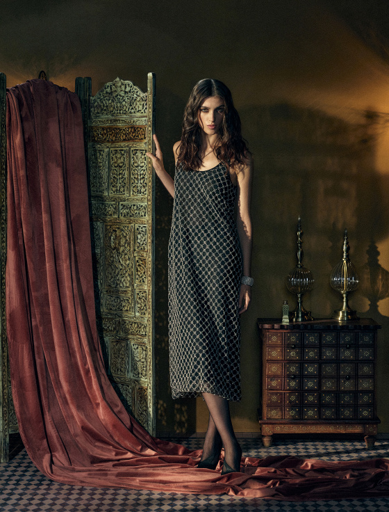 платье миди расшитое бисером - цена, описание и отзывы - фото №3