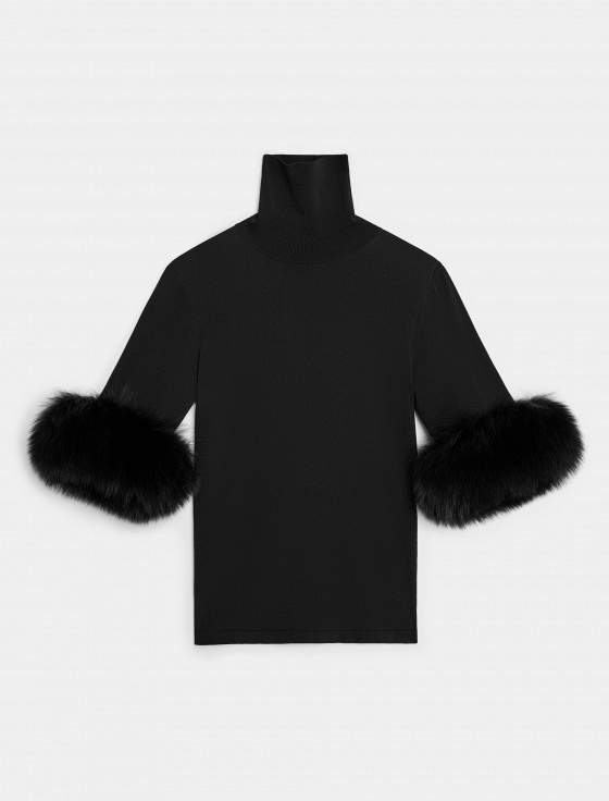 водолазка с манжетами из меха лисы - цена, описание и отзывы - фото №1