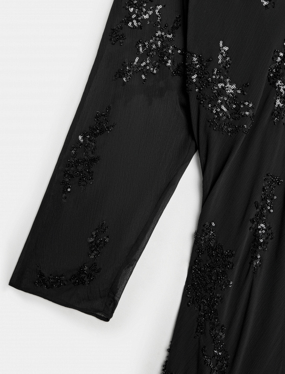 платье миди с абстрактной вышивкой - цена, описание и отзывы - фото №10