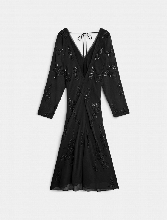 платье миди с абстрактной вышивкой - цена, описание и отзывы - фото №11