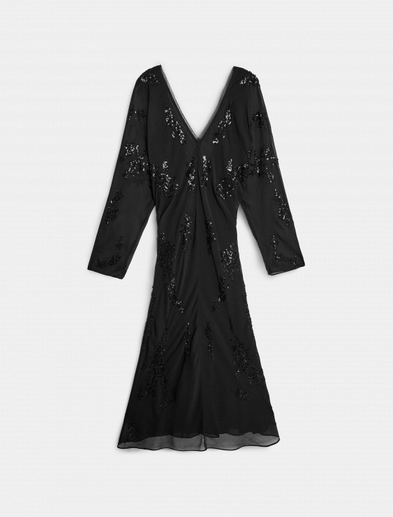 платье миди с абстрактной вышивкой - цена, описание и отзывы - фото №1