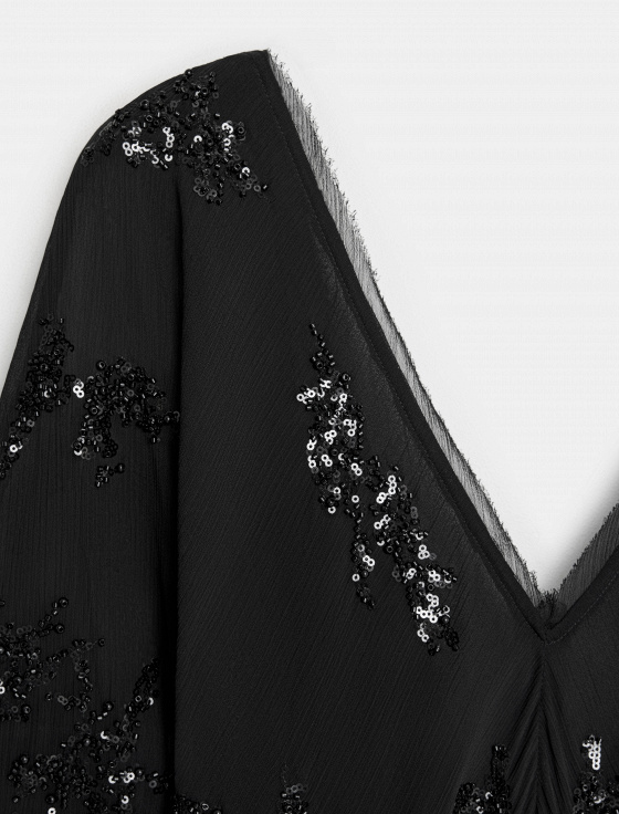 платье миди с абстрактной вышивкой - цена, описание и отзывы - фото №9