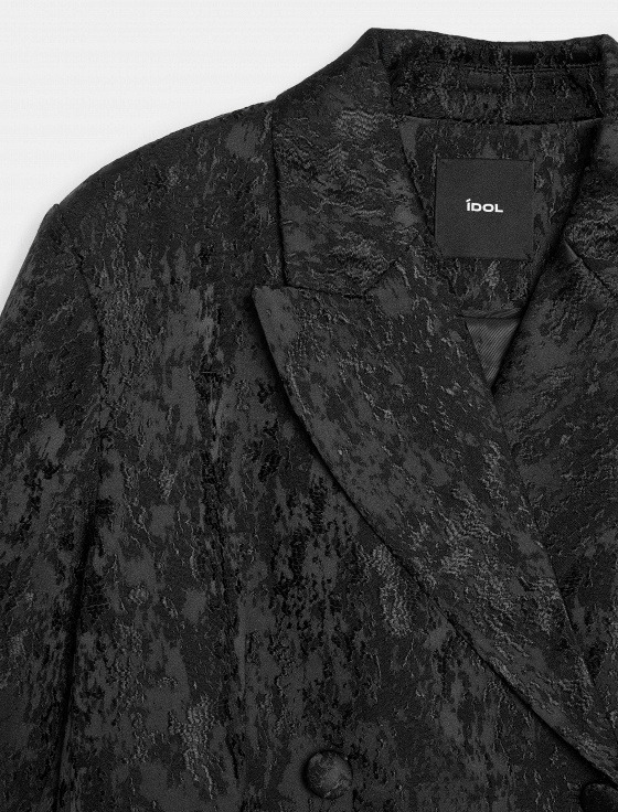 жакет жаккардовый с абстрактным рисунком - цена, описание и отзывы - фото №6