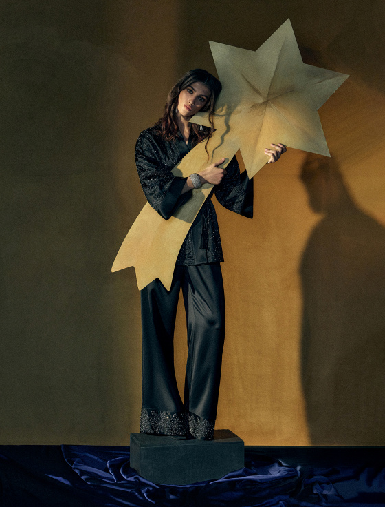 блуза-кимоно с металлизированной нитью - цена, описание и отзывы - фото №2