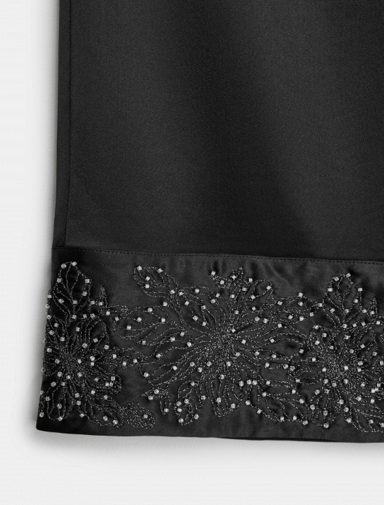 брюки из ацетата с металлизированной нитью - цена, описание и отзывы - фото №7