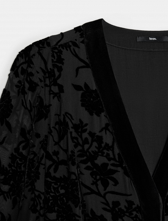 платье из панбархата с цветочным узором - цена, описание и отзывы - фото №9