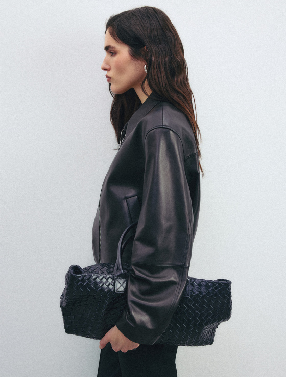 бомбер из 100% натуральной кожи - цена, описание и отзывы - фото №6