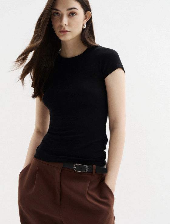 футболка из тенсела и шерсти - цена, описание и отзывы - фото №2