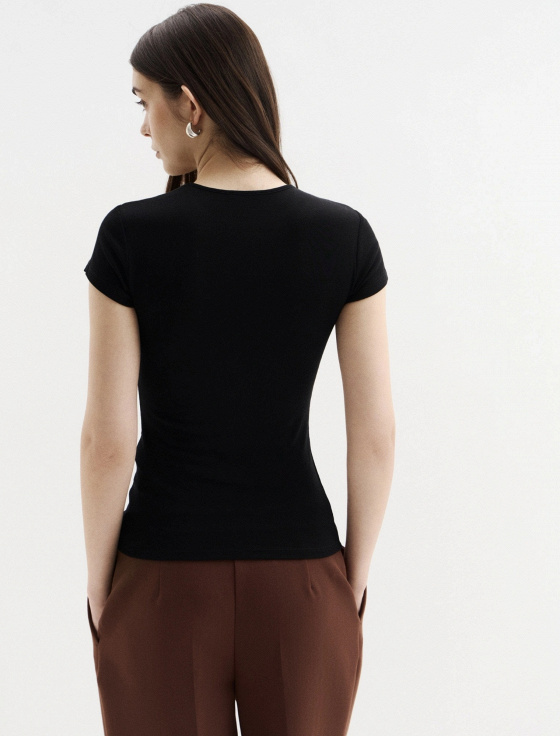 футболка из тенсела и шерсти - цена, описание и отзывы - фото №4