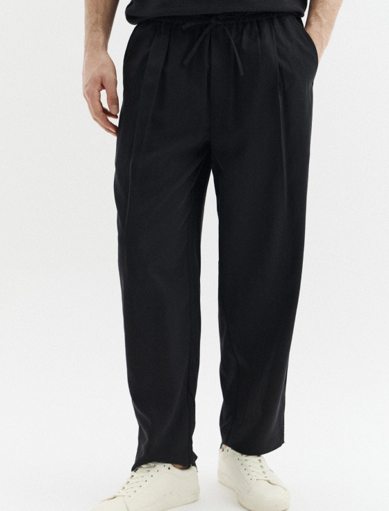 брюки из лиоцелла и льна - цена, описание и отзывы - фото №1