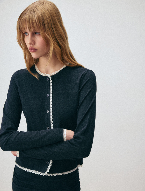 кардиган из тенсела и шерсти - цена, описание и отзывы - фото №1