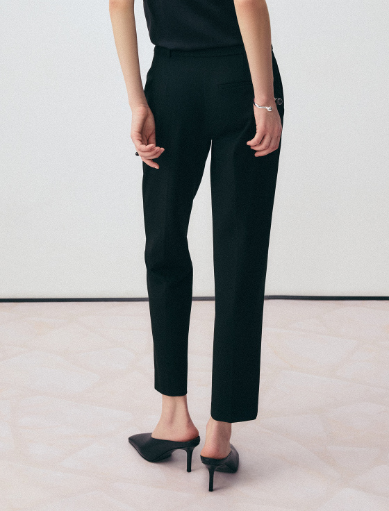 брюки зауженные из костюмной ткани - цена, описание и отзывы - фото №3