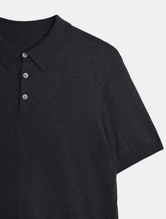 джемпер-поло из хлопка и льна - цена, описание и отзывы - фото №3