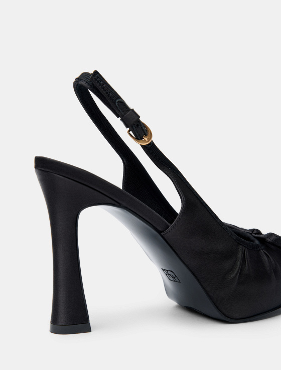 туфли из сатина на высоком каблуке - цена, описание и отзывы - фото №4