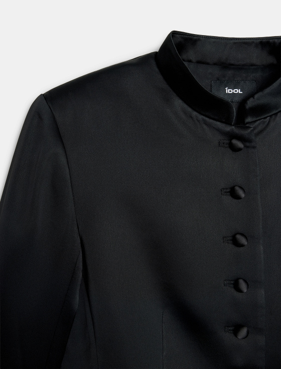 жакет из ацетата приталенного кроя - цена, описание и отзывы - фото №3