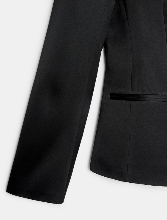 жакет из ацетата приталенного кроя - цена, описание и отзывы - фото №4