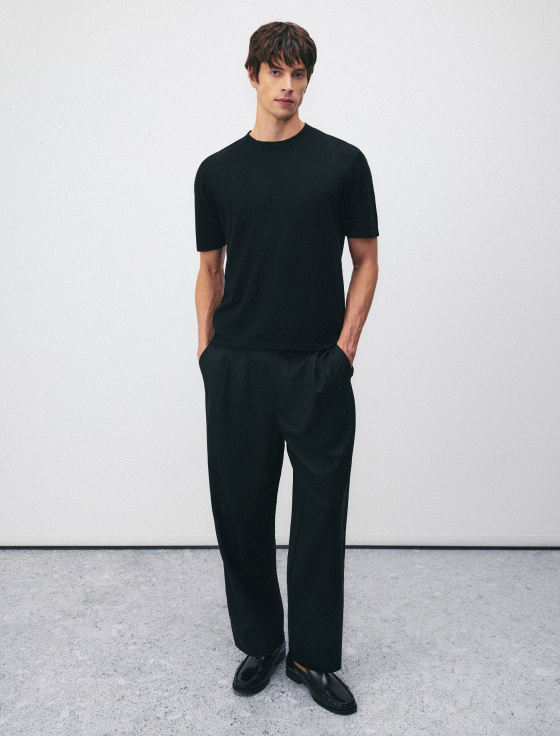 джемпер из хлопка и льна с коротким рукавом - цена, описание и отзывы - фото №4