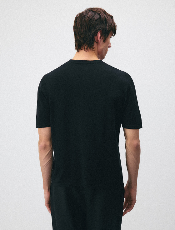 джемпер из хлопка и льна с коротким рукавом - цена, описание и отзывы - фото №3